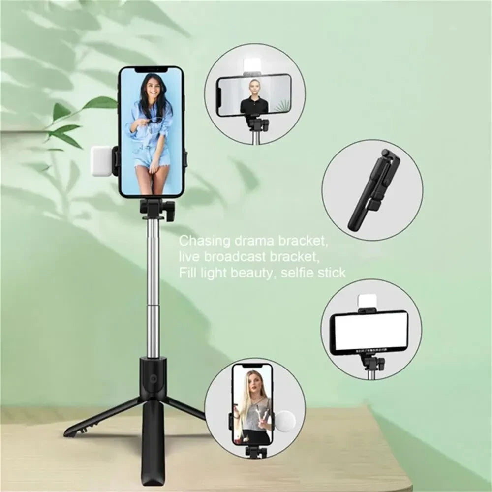 Retractable Bluetooth Selfie Stick Tripod