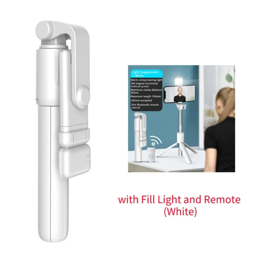Retractable Bluetooth Selfie Stick Tripod