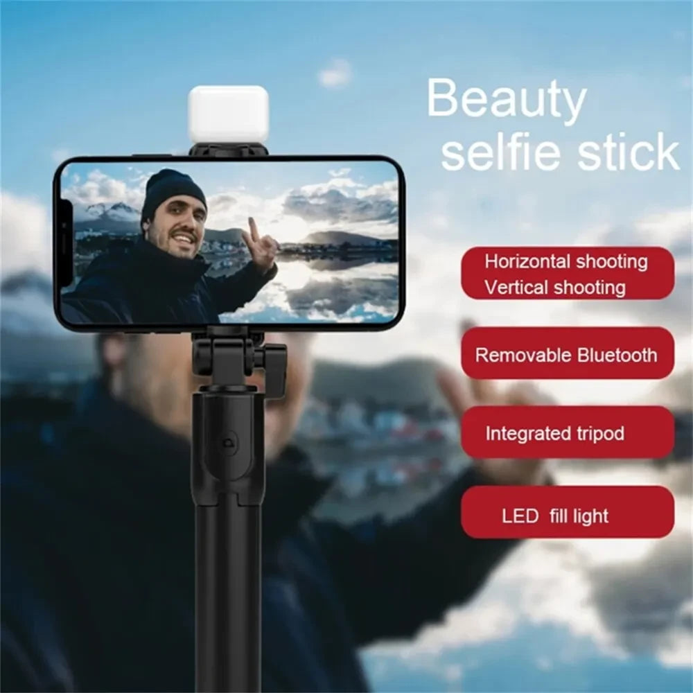 Retractable Bluetooth Selfie Stick Tripod