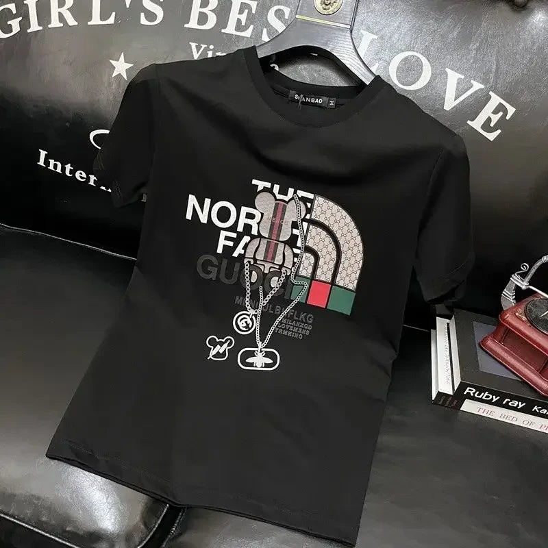 Cotton Letter Print T-Shirt