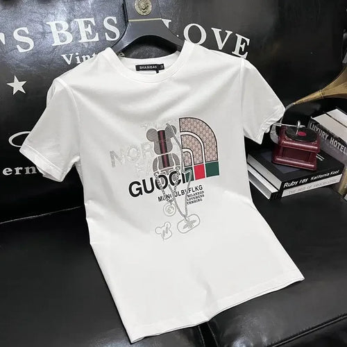 Cotton Letter Print T-Shirt