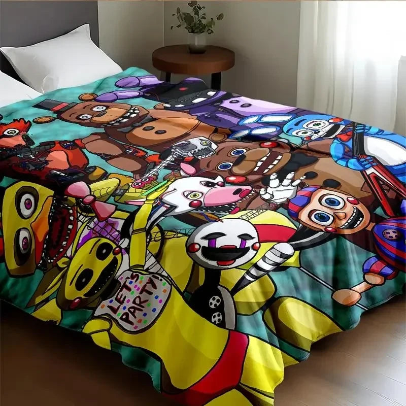 Cartoon Cotton Throw Blanket