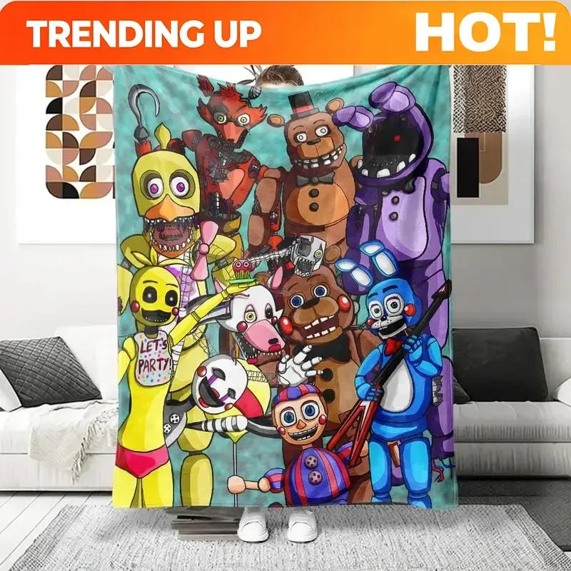 Cartoon Cotton Throw Blanket