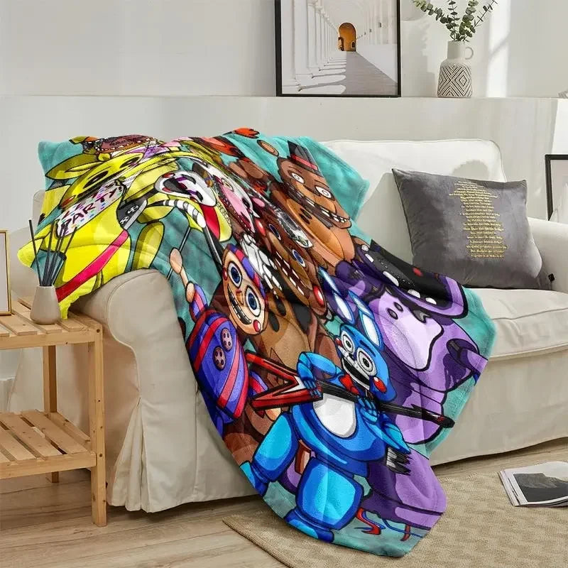 Cartoon Cotton Throw Blanket