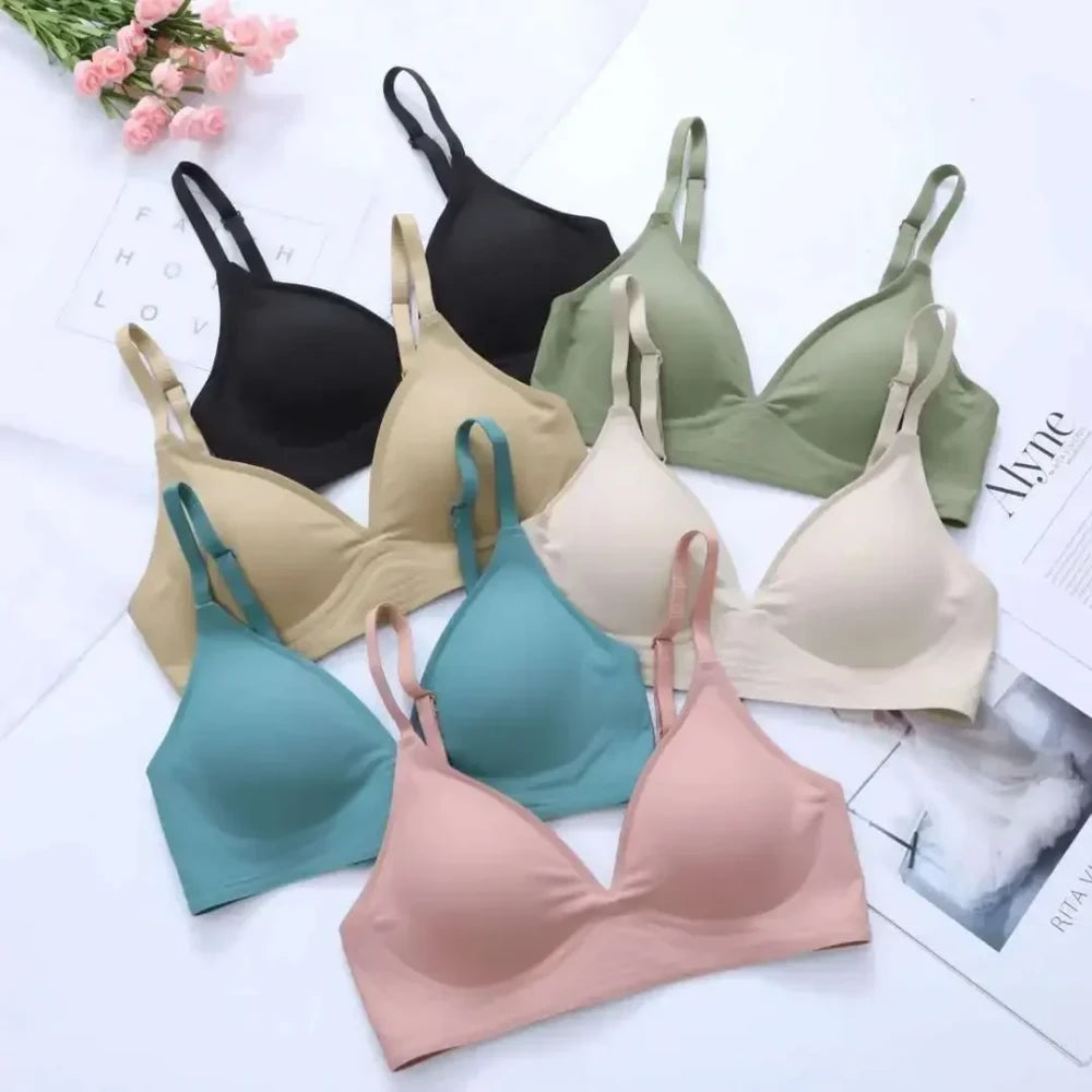 Seamless Wireless Latex Bralette