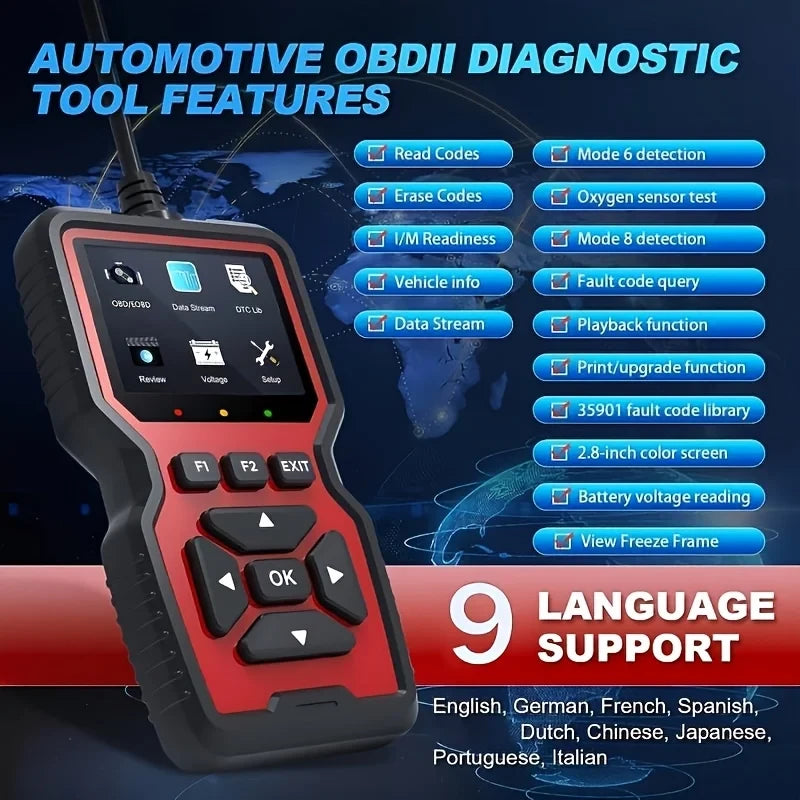 Professional OBD2 Automotive Diagnostic Scanner