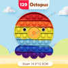 Rainbow Silicone Sensory Fidget Toy