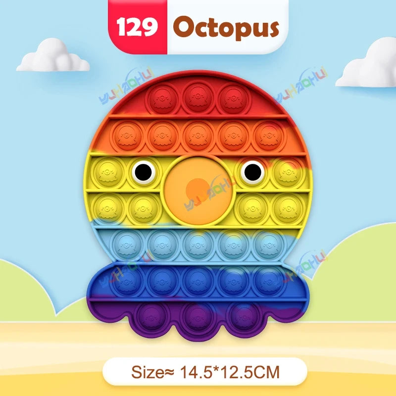 Rainbow Silicone Sensory Fidget Toy