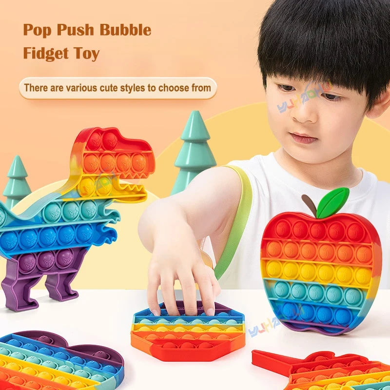 Rainbow Silicone Sensory Fidget Toy