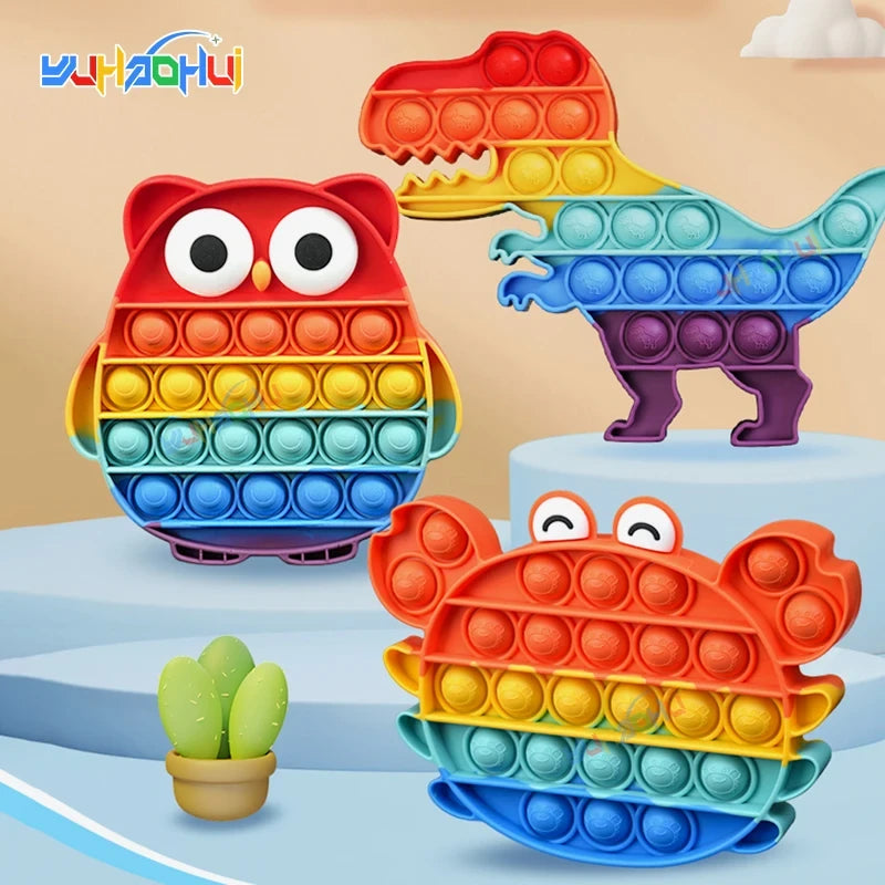 Rainbow Silicone Sensory Fidget Toy