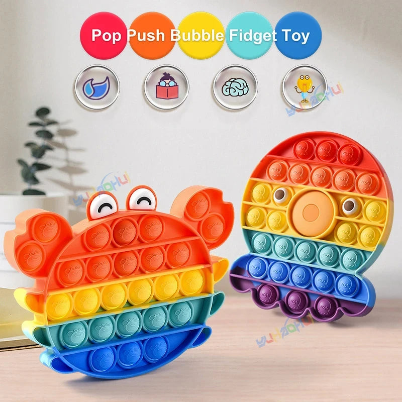 Rainbow Silicone Sensory Fidget Toy