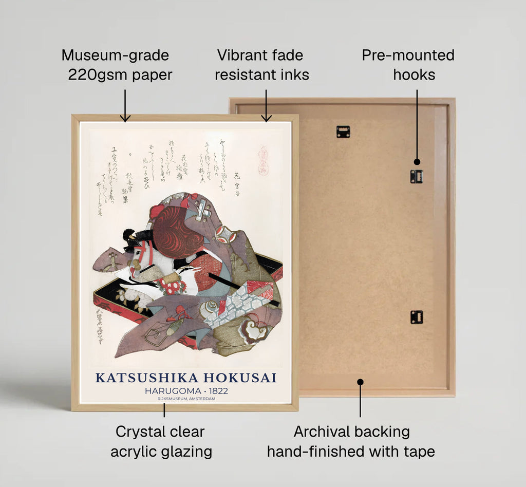 Katsushika Hokusai Harugoma 1822 Japanese Museum Print